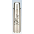 24 Oz. Stainless Steel Thermos W/ Carrying Bag (Screened)